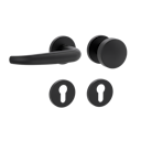 Vorschaubild Griffwerk Wechselgarnitur VAYA 194 ALDA fast2fix Fast2Fix GK3 Rosetten rund Knopf R2 Graphitschwarz L