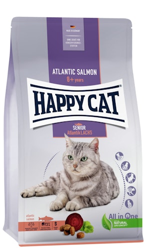 HAPPY CAT Supreme Senior Atlantik-Lachs Katzentrockenfutter