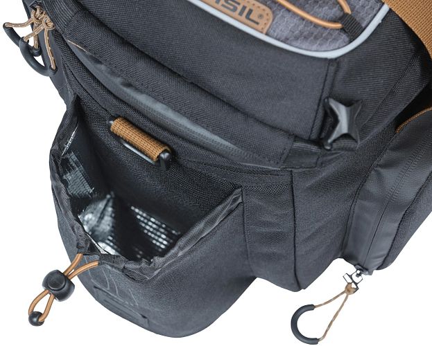 Basil Gepäckträgertasche Miles XL Pro schwarz black slate