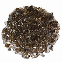 Gardenforma Deko Glas Splitt für Gas Feuerstellen, Bronze 5-8 mm, 10 kg