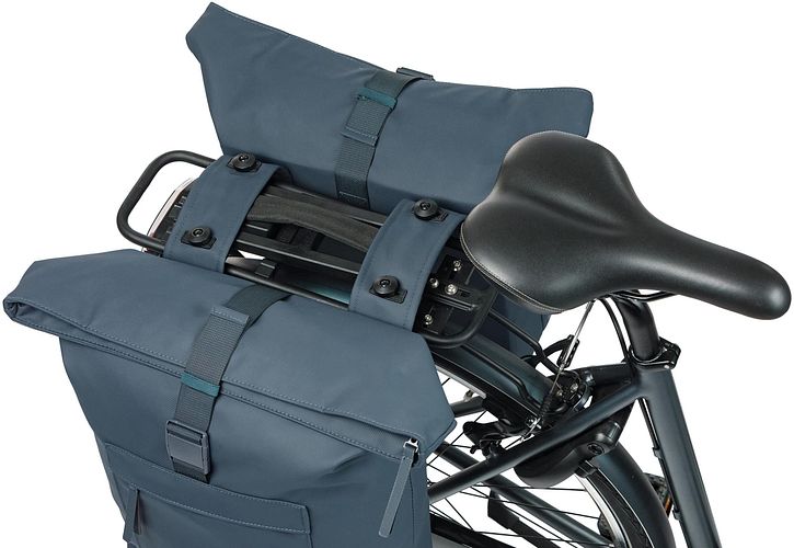 Basil Doppeltasche Brooklyn MIK 2.0 blau