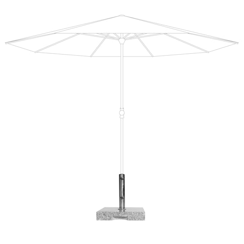 Derby Granitsockel 25 kg, Hellgrau