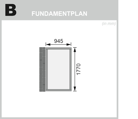 Karibu Anlehn-Gartenhaus Gerätehaus Görlitz - 19 mm