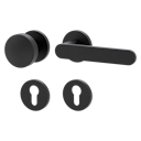 Vorschaubild Griffwerk Wechselgarnitur VAYA 291 AVUS fast2fix Fast2Fix Rosetten rund Knopf R2 Graphitschwarz R