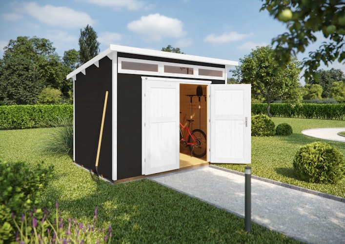 Weka Gartenhaus 264 mit Oberlichtern - 21 mm