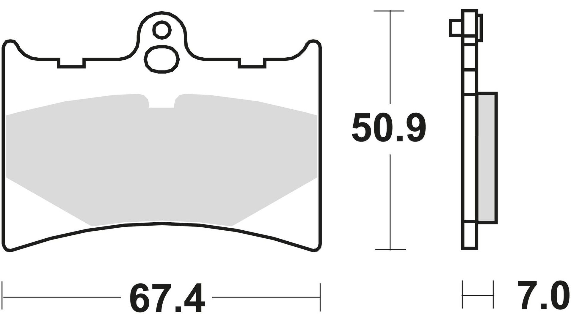 TRW Bremsbelag MCB 572 mit Zulassung