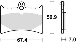 TRW Bremsbelag MCB 572 mit Zulassung