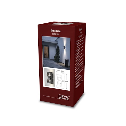 Konstsmide Wandleuchte Potenza, versch. Farben