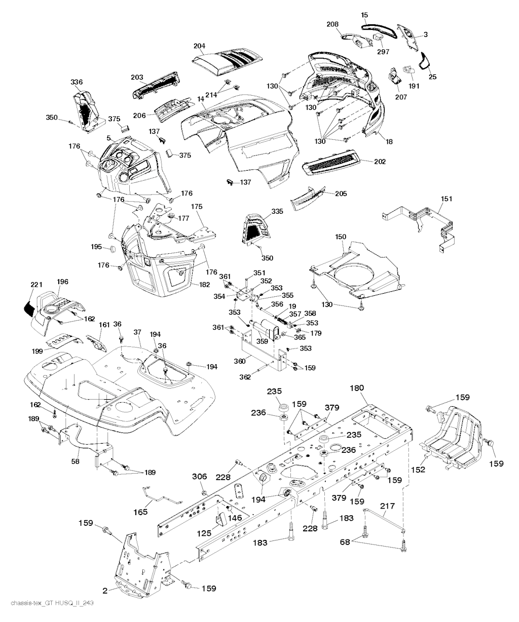 Explosionszeichnung Ersatzteile
