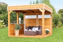 Skan Holz Wand-Element für Pavillon Toulouse