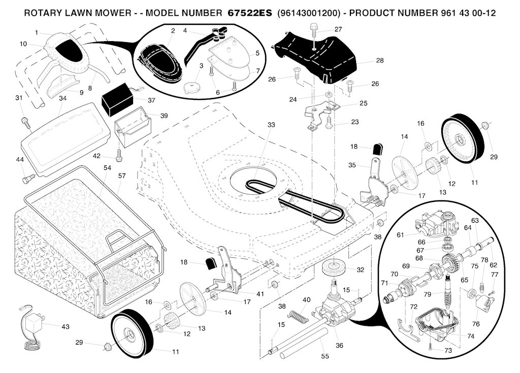 Explosionszeichnung Ersatzteile