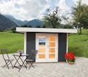 Vorschaubild Wolff Finnhaus Gartenhaus Relax C - 28 mm anthrazit