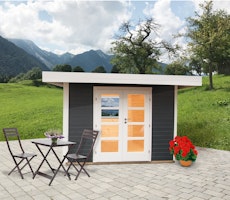 Wolff Finnhaus Gartenhaus Relax C - 28 mm anthrazit
