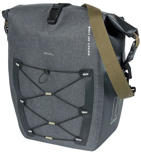 Basil Einzeltasche Navigator Storm schwarz 31 l MIK Side
