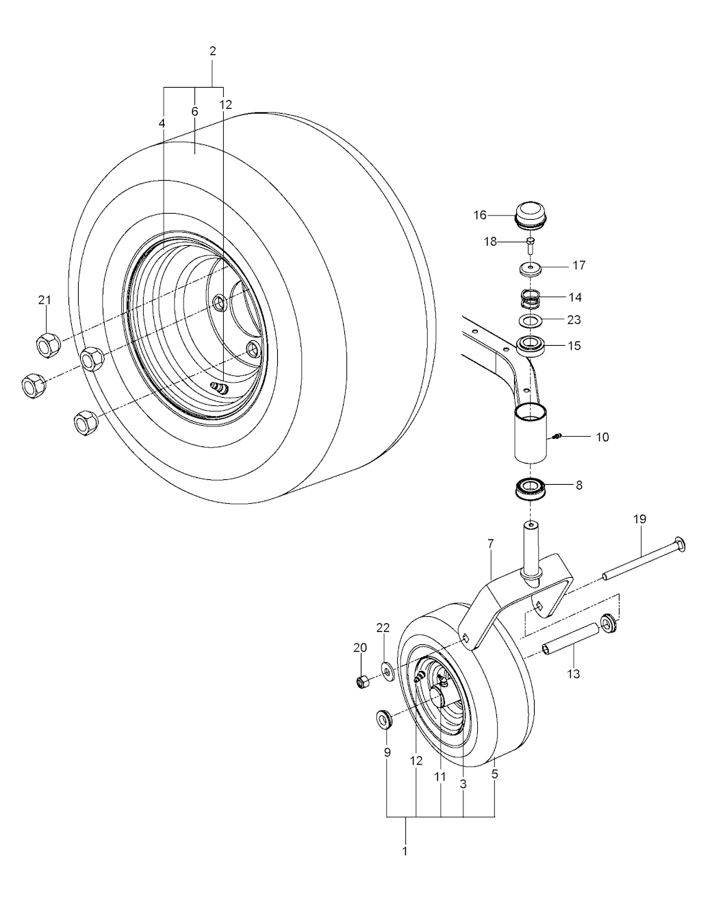 Explosionszeichnung Ersatzteile