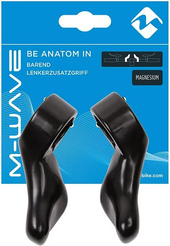M-Wave Bar Ends Be Anatom In schwarz