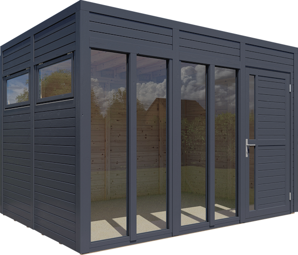 Bertilo Gartenhaus Cubus 3 Office - 19 mm