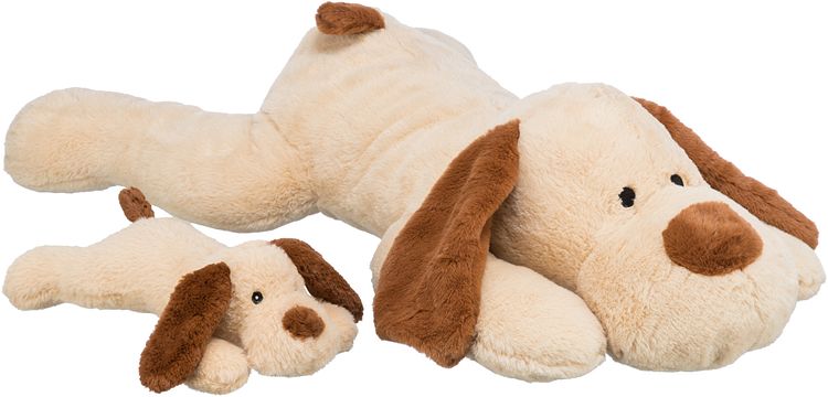 TRIXIE Ankuschelhund Benny, Plüsch, 75 cm, beige/braun