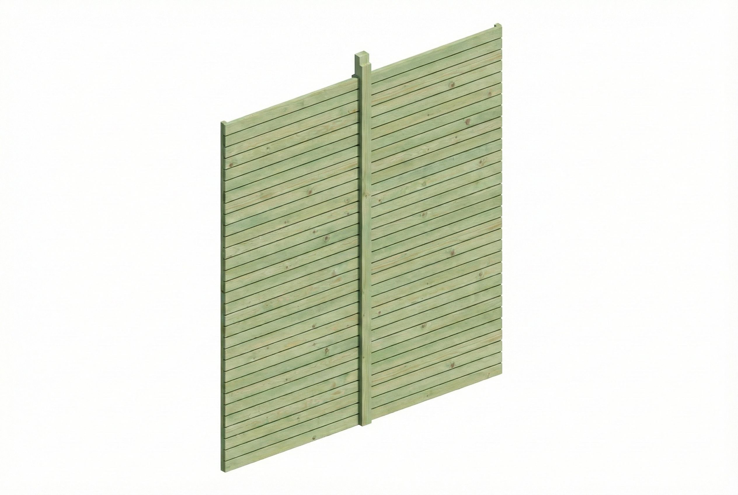 Skan Holz Carport Rückwand - Profilschalung (Friesland-Serie)