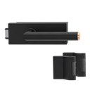 Vorschaubild Griffwerk PURISTO S -Graphitschwarz Ganzglastürbeschlagset -3-teiliger Bandsatz -mit Griff LUCIA SELECT -GSC/CU -UV