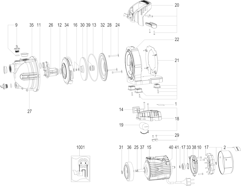 Explosionszeichnung Ersatzteile