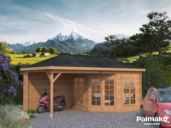 Palmako Pavillon Melanie 7+8,1 m² - 28 mm