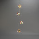 Vorschaubild Konstsmide Weihnachtsbeleuchtung Dekolichterkette Kugeln 10 warmweiße LEDs in Kristalloptik, batteriebetrieben