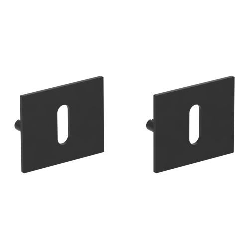 Griffwerk FRAME | DESIGN MANUFAKTUR ROSETTE -Graphitschwarz Rosettenpaar eckig -Prontofix -BB