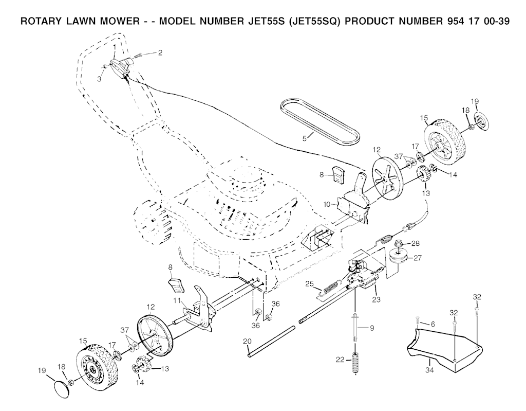 Explosionszeichnung Ersatzteile