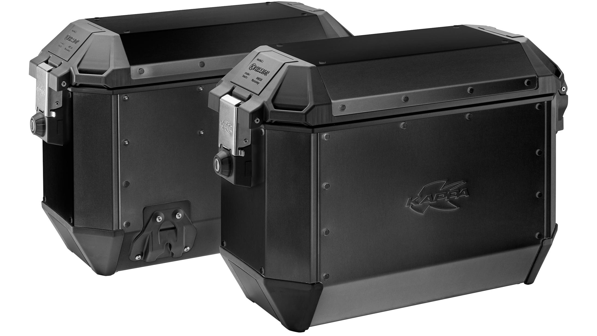 Kappa Seitenkoffer KMS36 K-Mission Monokey Schwarz