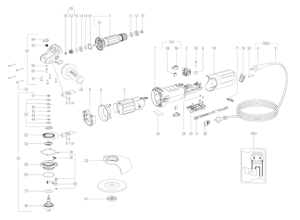 Explosionszeichnung Ersatzteile