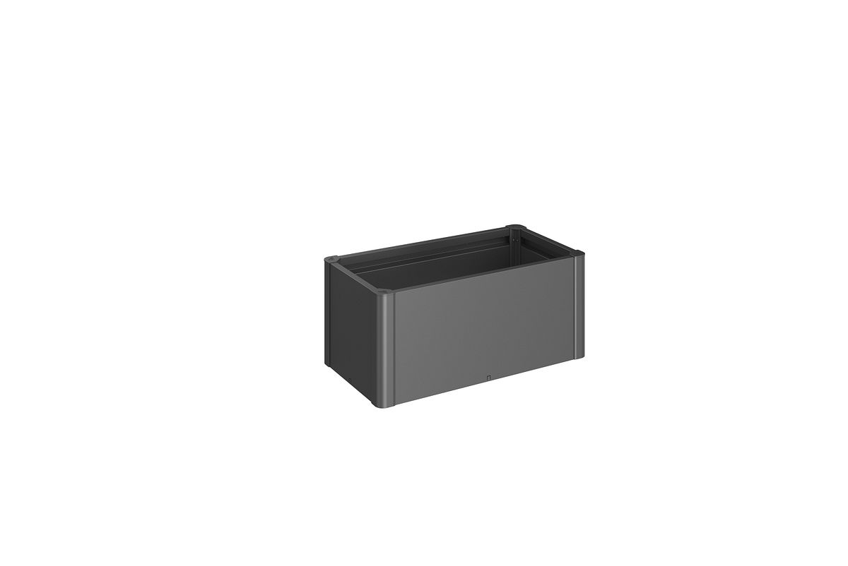 Biohort Pflanzbeet Belvedere B 102 x T 53 cm (Gr. 100) 45 cm (MINI) dunkelgrau-metallic