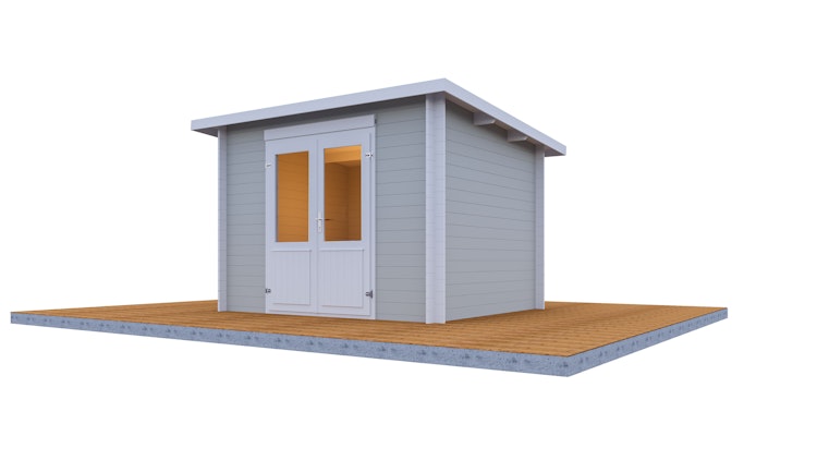 Wolff Finnhaus Gartenhaus Garde 2823 - 28 mm