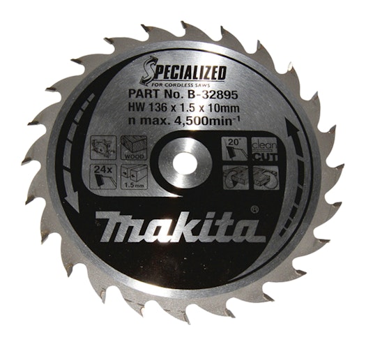 Makita SPECIALIZED Sägeb.136x10x24Z B-32895