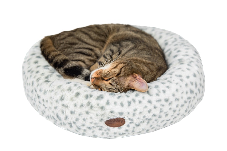 NOBBY Donut "ALANIS" leopard grau Ø 45 cm