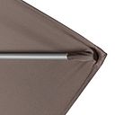 Vorschaubild doppler Mittelmastschirm ACTIVE 300 x 200 Auto-Tilt, Aluminium Silber / Polyester 180 g/m²