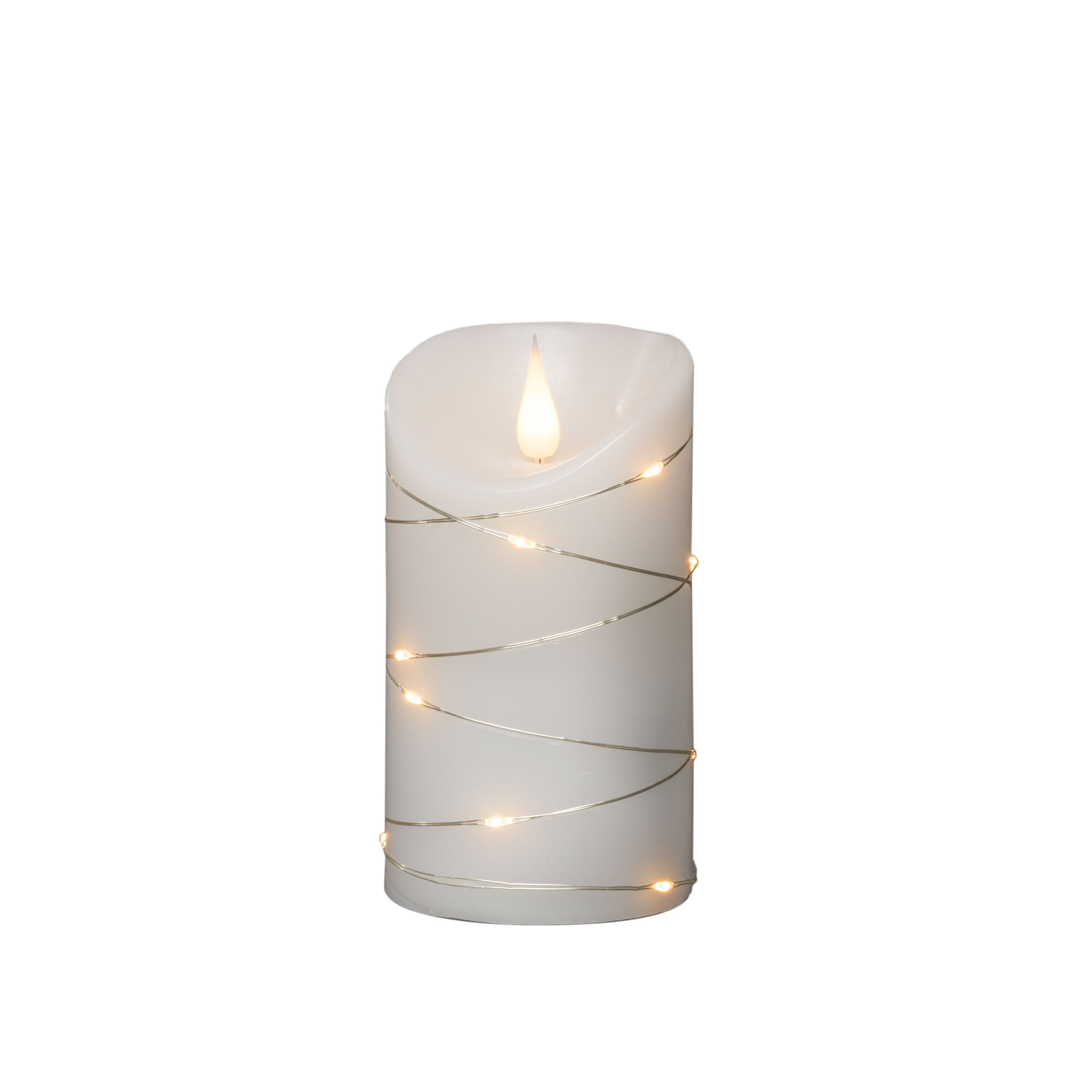 Konstsmide Weihnachtsbeleuchtung  LED Echtwachskerze 3D Flamme 13 Tropfen