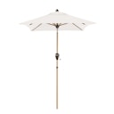 Vorschaubild doppler Mittelmastschirm ALU WOOD 210 x 140 Auto-Tilt, Aluminium Esche-Optik / 100 % Polyester 180 g/m²