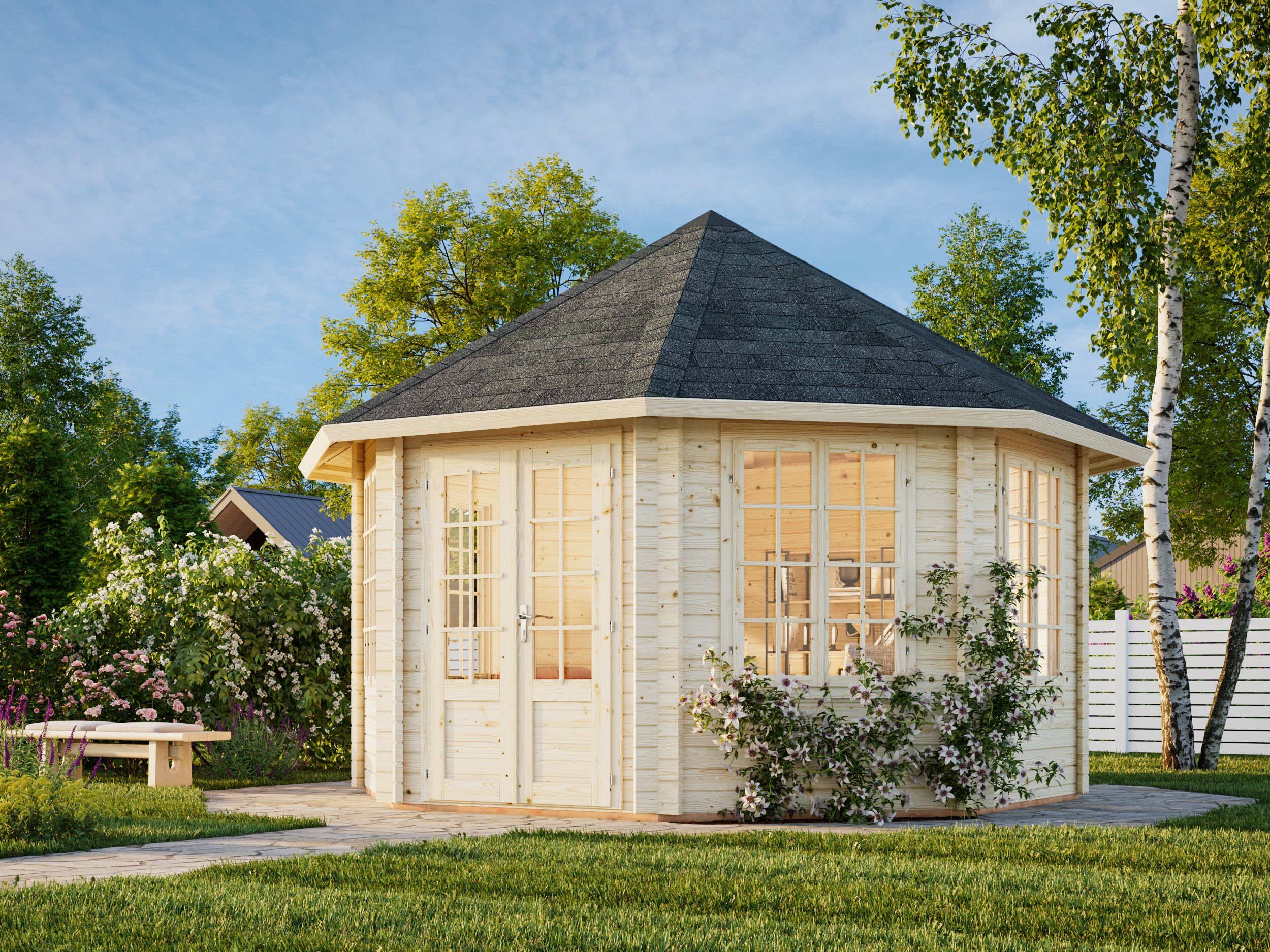 Palmako Pavillon Hanna 14,1 m² - 44 mm
