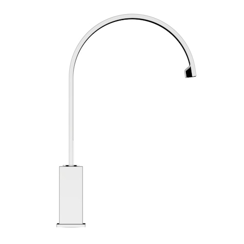 Wasserhahn Küchenarmatur, QU, mit 360° schwenkbarem flachem U-Auslauf, Verchromt