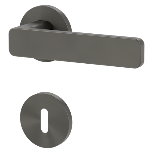 Griffwerk VAYA 265 MINIMAL MODERN fast2fix Fast2Fix Rosetten rund Buntbart Kaschmirgrau