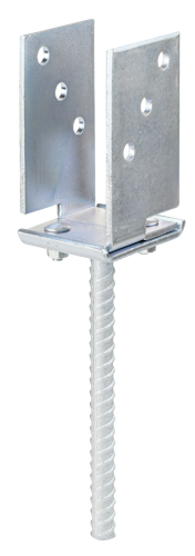 Alberts® U-Pfostenträger galvanisch verzinkt dickschichtpassiviert. 5x71-131x200 mm