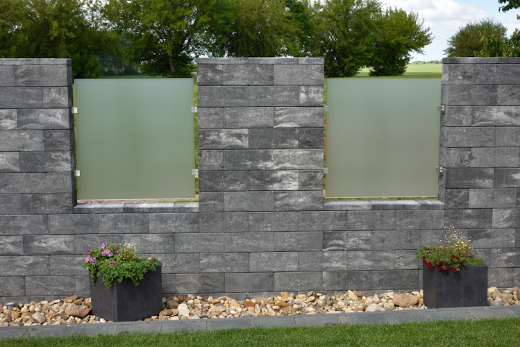 WESERWABEN® Sichtschutz-Glaselement aus ESG-Glas - Vario-Line® Classic