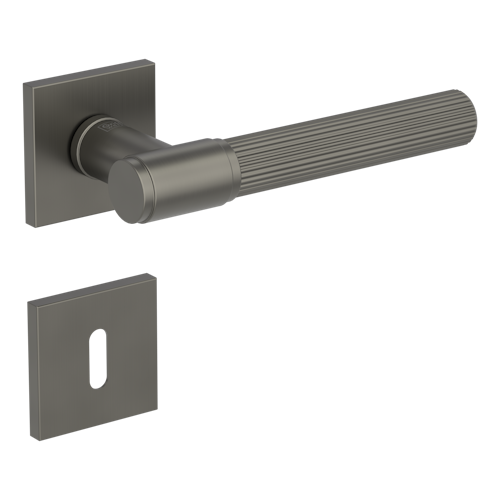 Griffwerk VAYA 136 ARIS fast2fix Fast2Fix Rosetten eckig Buntbart Kaschmirgrau