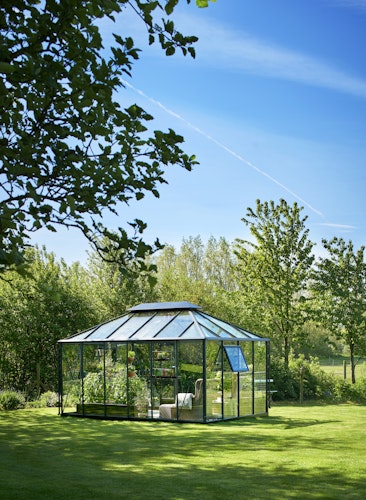 Juliana Gewächshaus Grand Oase SET inkl. Fundamentrahmen - 13 m² 