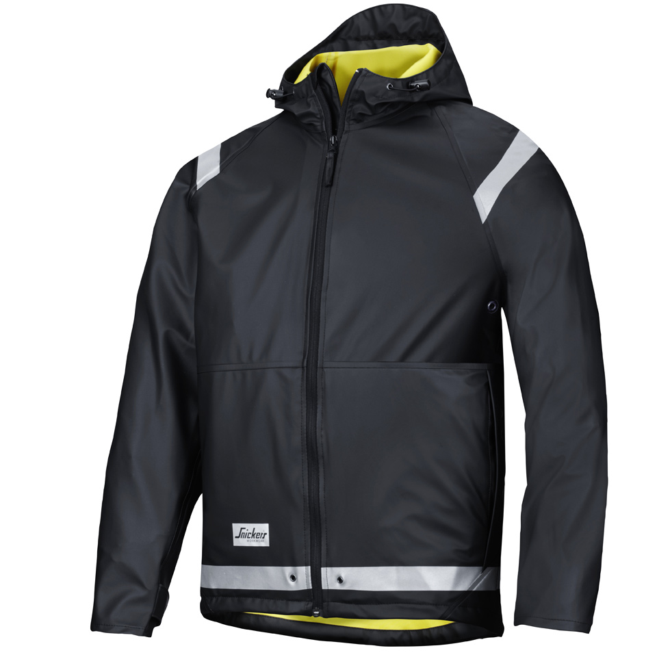 Snickers Workwear 8200 PU Regenjacke-schwarz 0400-S