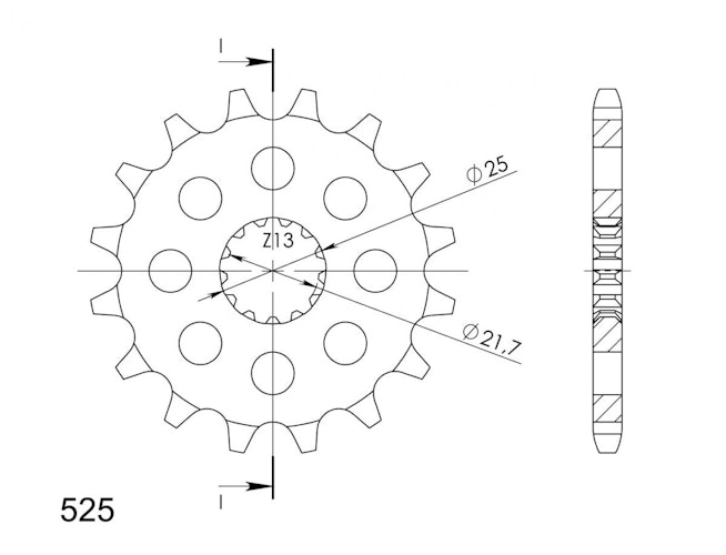 Supersprox Ritzel 525 16Z
