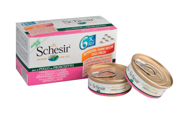 Schesir 6 x 50g Multipack Katzennassfutter