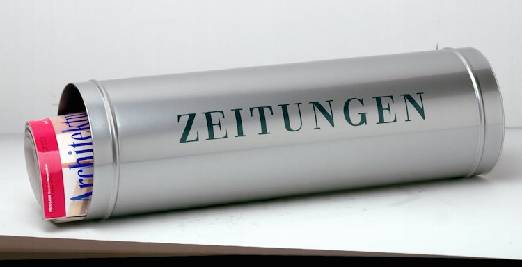 Burg Wächter Zeitungsbox rund Silber 800 Si