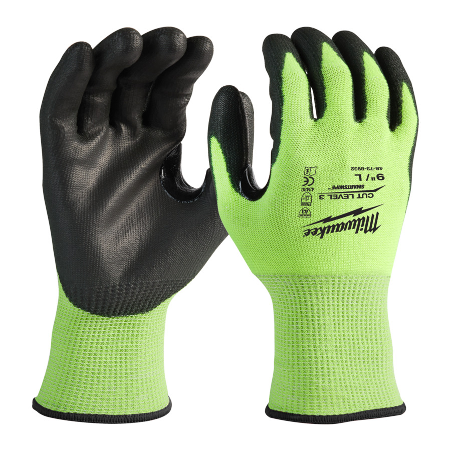 Milwaukee Schnittschutzhands. Kl.3 L/9 Hi-Vis 4932478132